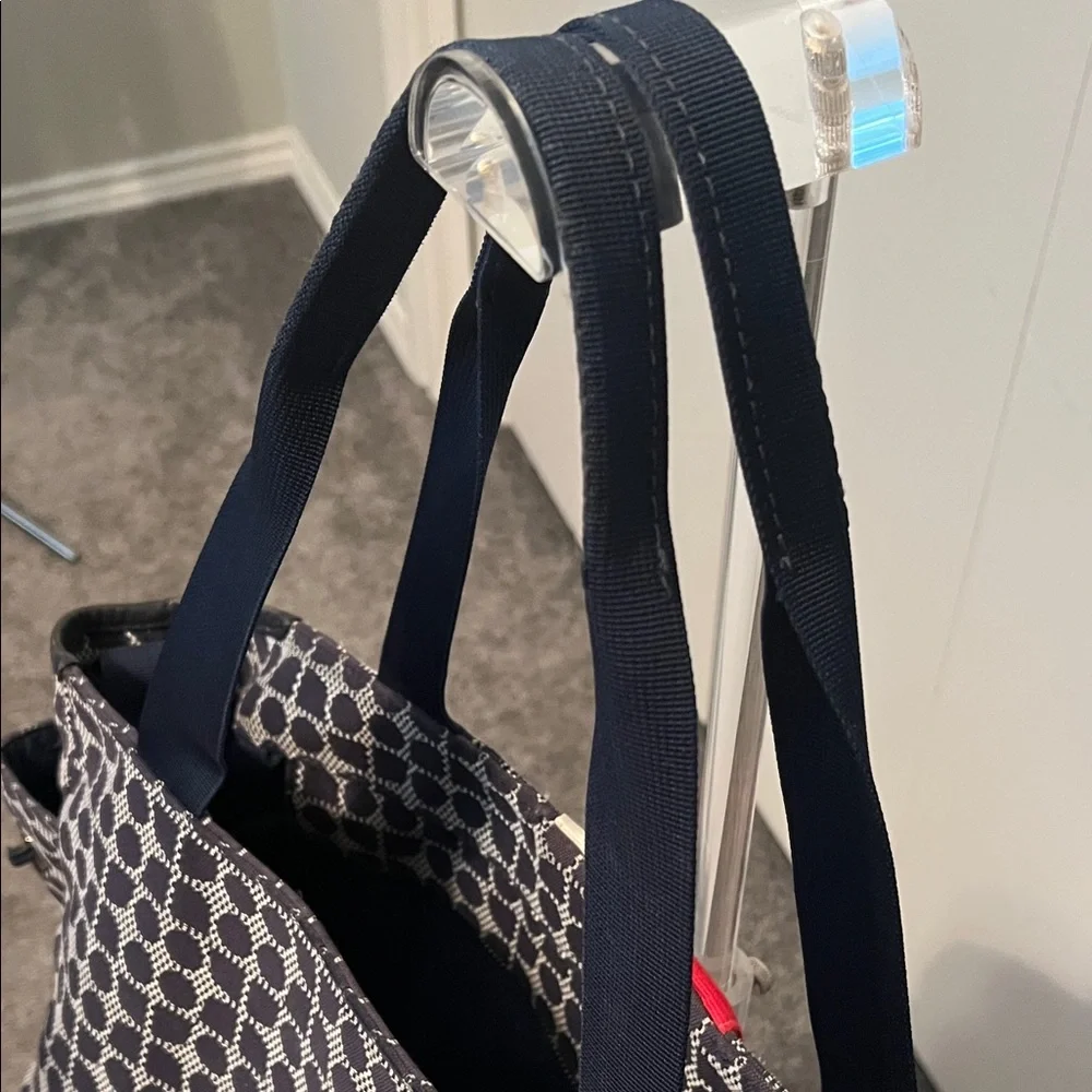 Kate Spade Blue, Red, and White Baby Henry Classic Noel 2 Diaper Bag Tote